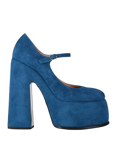 CASADEI Pumps Blau Leder
