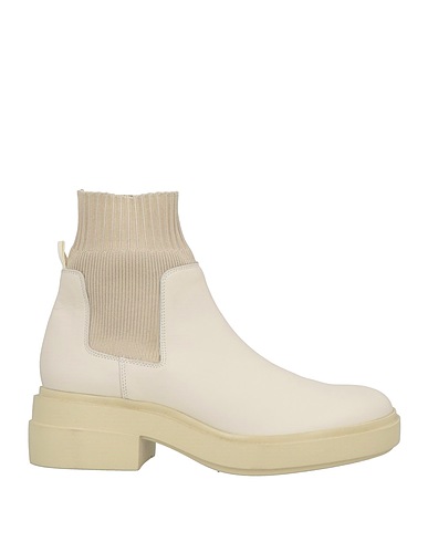 VIC MATIĒ Ankle boot Light grey Leather, Textile fibers