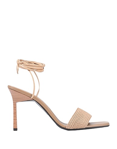 CALVIN KLEIN Sandali Khaki 100% Cotone