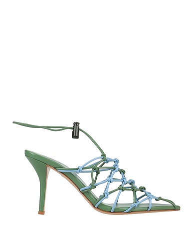 GIA BORGHINI Sandals Sage green Soft Leather