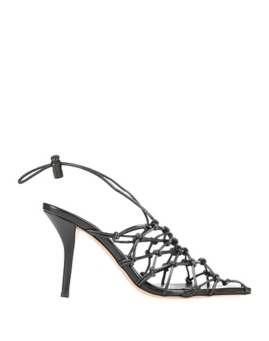 GIA BORGHINI Sandals Black Soft Leather