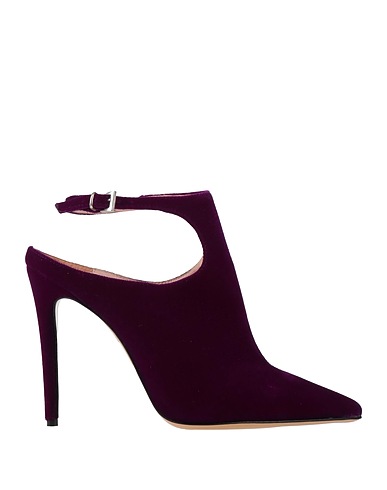 ANNA F. Pump Dark purple Textile fibers