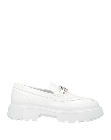 HOGAN Loafers White Soft Leather