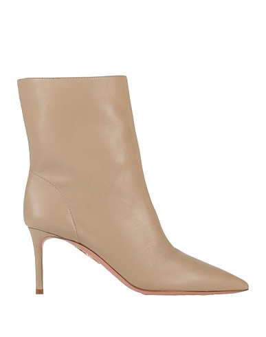 AQUAZZURA Ankle boot Beige Soft Leather