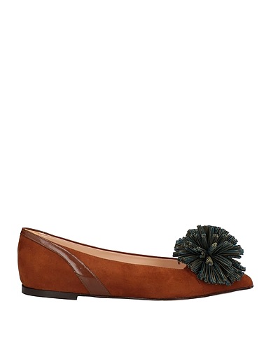 UNCONVENTIONAL ROYAL Ballet flats Brown Leather