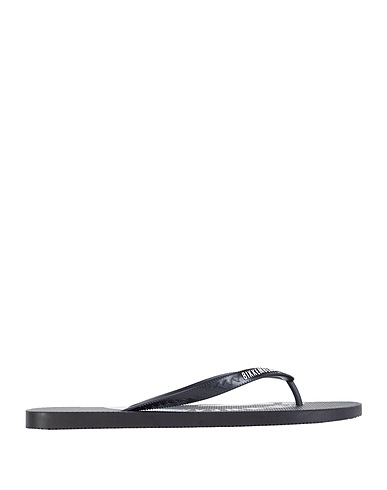 BIKKEMBERGS Flip flops Black 100% PVC - Polyvinyl chloride