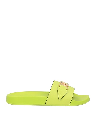 VERSACE Sandals Lime green Calfskin