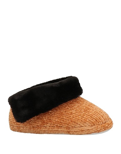 TWINSET Slides and slippers Camel Textile fibres