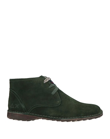 SUN 68 Ankle boot Dark green Leather