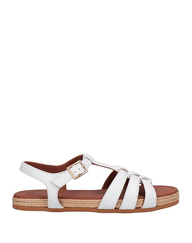 L' AUTRE CHOSE Sandals White Soft Leather