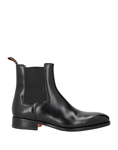 SANTONI Ankle boot Black Soft Leather