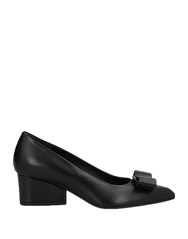 FERRAGAMO Court Black Soft Leather