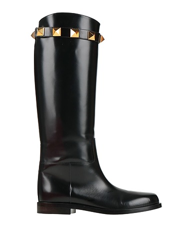 VALENTINO GARAVANI Stiefel Schwarz Leder