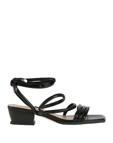 TUA BY BRACCIALINI Flip flops Black Textile fibres
