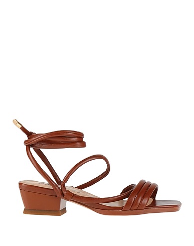 TUA BY BRACCIALINI Sandals Brown Textile fibers