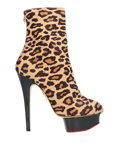 CHARLOTTE OLYMPIA Stivaletti Sabbia Pelle