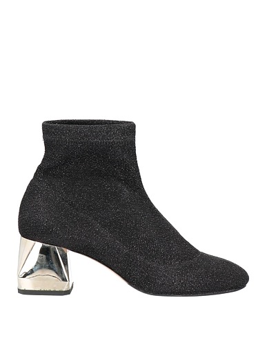 ROBERTO SERPENTINI Ankle boot Black Textile fibres