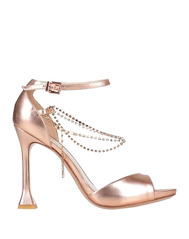 GIANNI MARRA Sandals Rose gold Soft Leather