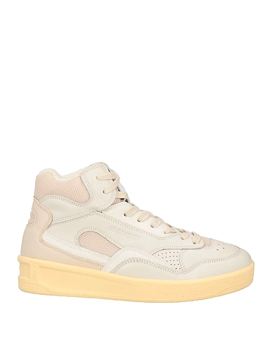 JIL SANDER Sneakers Light grey Textile fibres, Soft Leather
