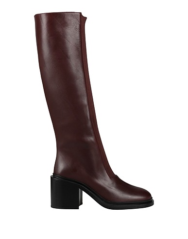 JIL SANDER FOOTWEAR Dark brown Soft Leather
