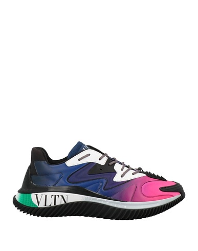 VALENTINO GARAVANI Sneakers Fuchsia Soft Leather, Textile fibers