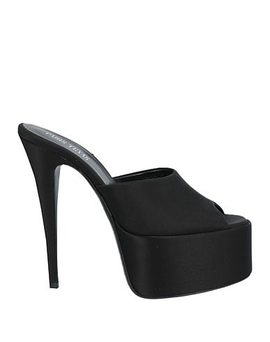 PARIS TEXAS Sandals Black Textile fibers