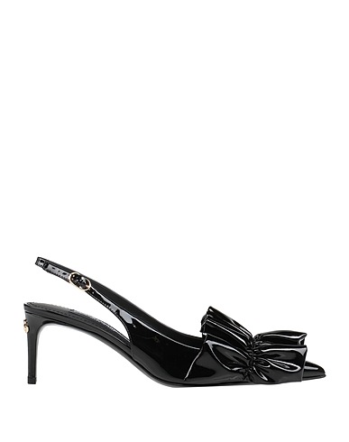 DOLCE&GABBANA Pump Black 80% Calfskin, 15% Polyurethane, 5% Polyester