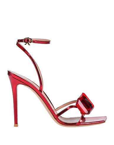 GIANVITO ROSSI Сандалии Красный Кожа