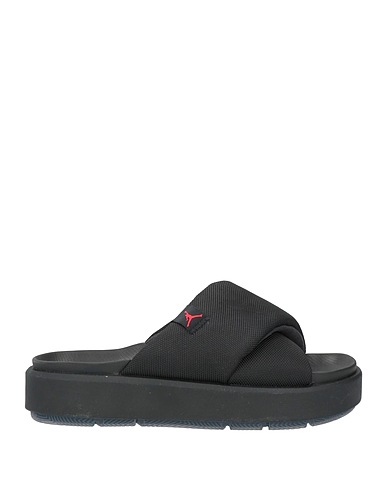 JORDAN Sandalen Schwarz Gewebefasern