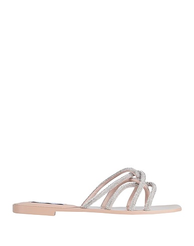 STEVE MADDEN Sandals Taupe Textile fibres, Glass