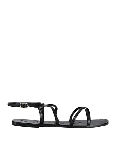 MANEBÍ Sandals Black Soft Leather