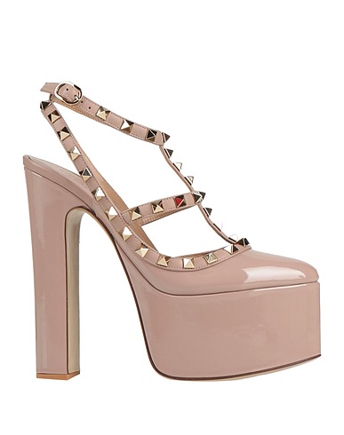 VALENTINO GARAVANI Pump Taupe Soft Leather