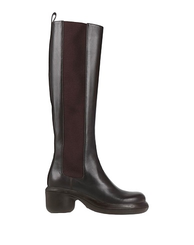 JIL SANDER Stiefel Dunkelbraun Kalbsleder