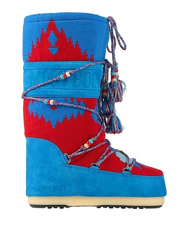 ALANUI x MOON BOOT Boots Azure Textile fibers, Leather