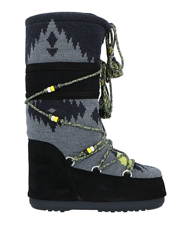 ALANUI x MOON BOOT Stivali Grigio Fibre tessili, Pelle