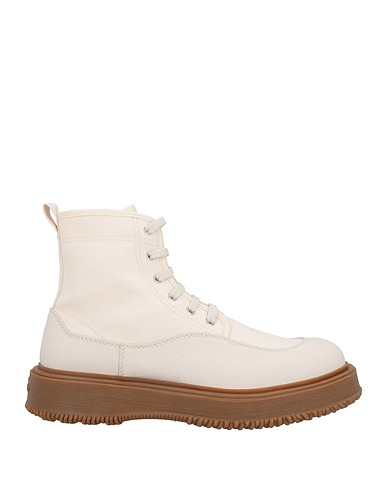 HOGAN Ankle boot 3R Off white Textile fibres, Leather