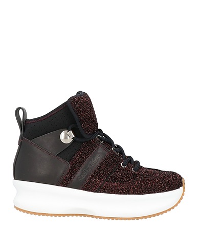 SEE BY CHLOÉ Sneakers Black Soft Leather, Textile fibers