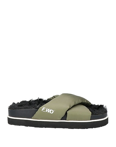 F_WD Sandals Military green Textile fibres
