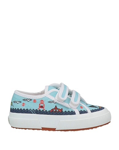 SUPERGA Canvas sneakers  2750 KIDS STRAPS GAME  Sky blue Textile fibers