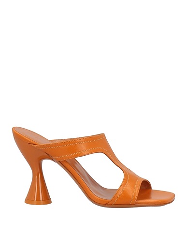 BY FAR Sandals Rust Soft Leather