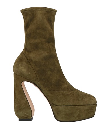 SI ROSSI by SERGIO ROSSI Ankle boot Military green Leather