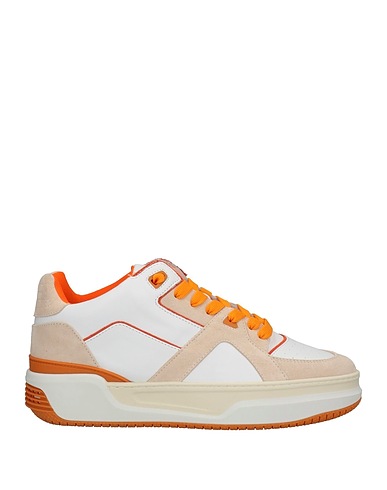 JUST DON Sneakers Beige Leather, Textile fibres