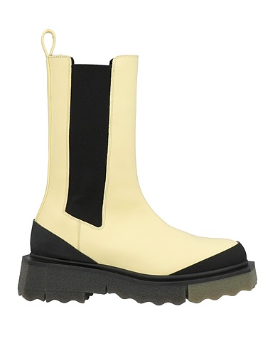 OFF-WHITE™ Stivaletti Giallo pastello Pelle di vitello