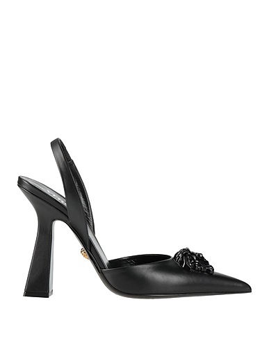 VERSACE Décolleté Nero Pelle