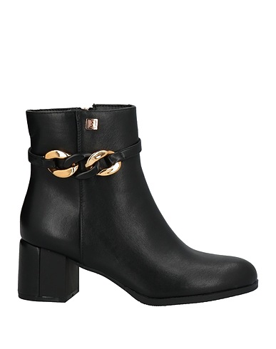 LAURA BIAGIOTTI Ankle boot Black Textile fibres