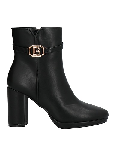 LAURA BIAGIOTTI Ankle boot Black Textile fibres