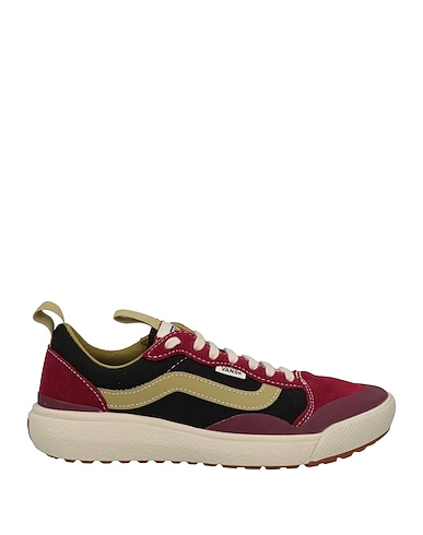 VANS Sneakers Burgundy Leather, Textile fibres