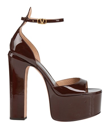 VALENTINO GARAVANI Sandali Cioccolato Pelle