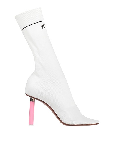 VETEMENTS Ankle boot White Textile fibers