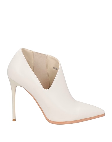 LAURA BIAGIOTTI Ankle boot Off white Textile fibres